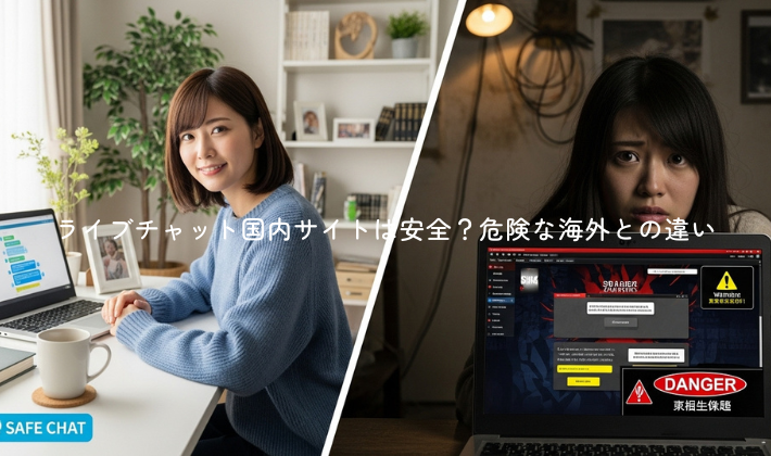 ライブチャット国内サイトは安全？危険な海外との違い (1)